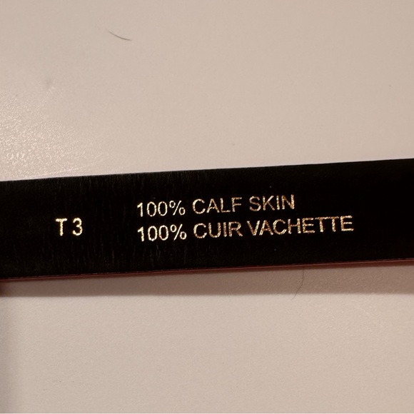 Sandro 100% Calf Skin Belt, Red, Made in Italy, Size T3 (large) - Picture 10 of 14